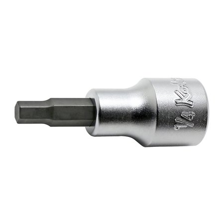 KO-KEN Bit Socket 3/16 Hex 60mm 1/2 Sq. Drive 4010A.60-3/16